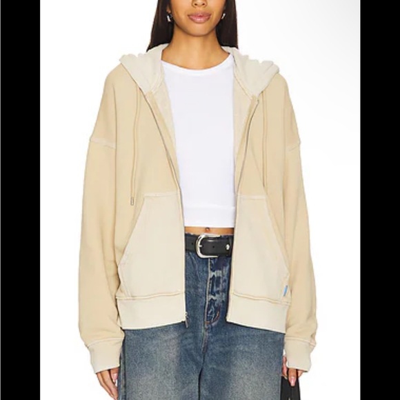 COTTON CITIZEN  Brooklyn Zip-Up Sweatshirt | Yellow - Picture 1 of 3